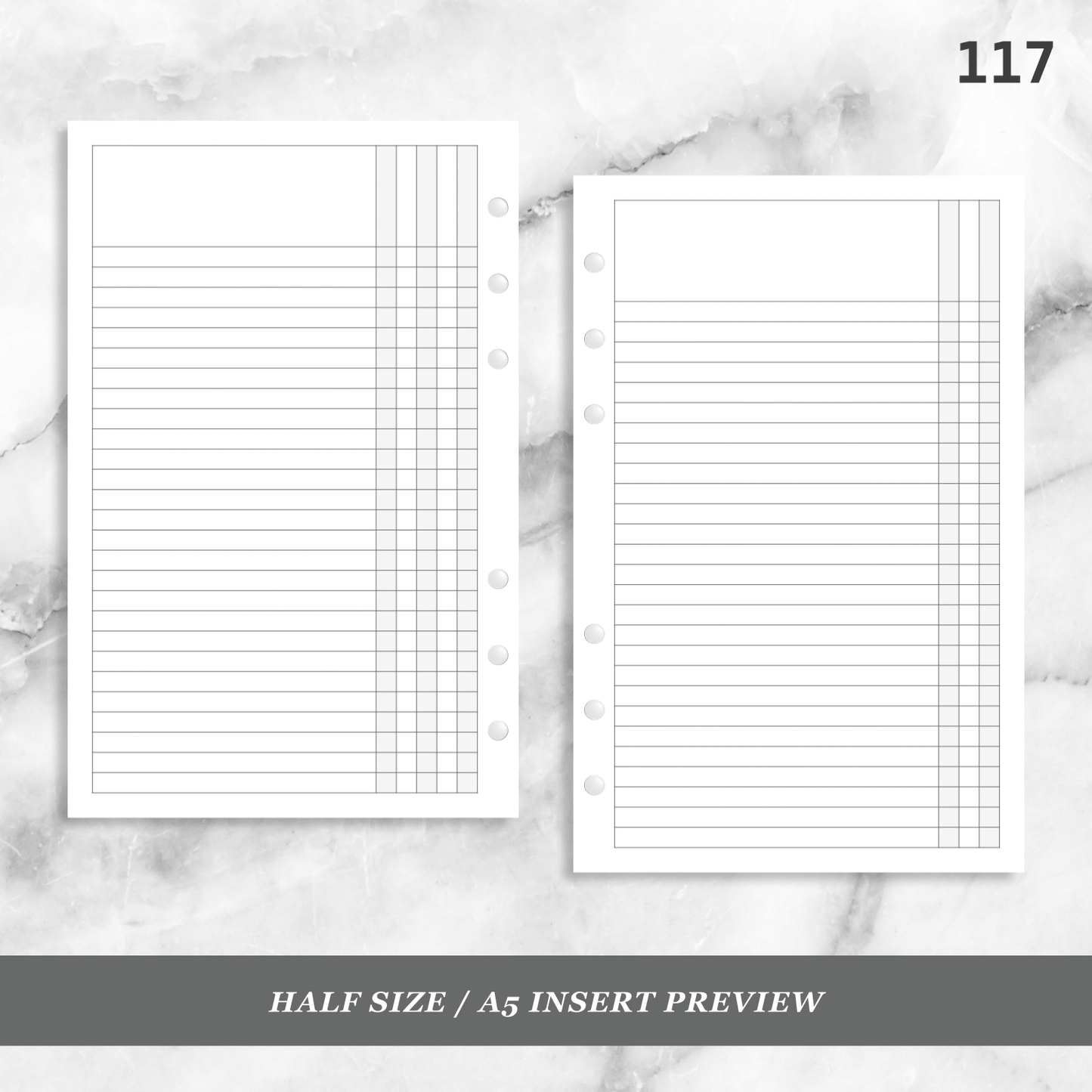 117: Categorized List