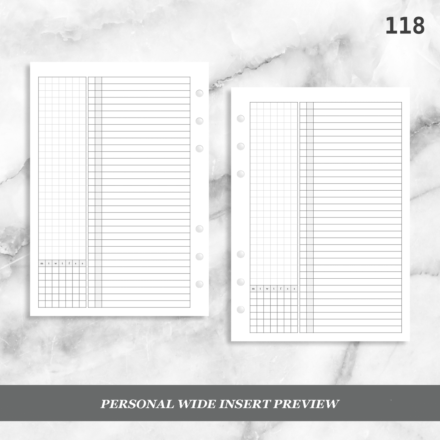 118: Small Monthly w/ Checklist