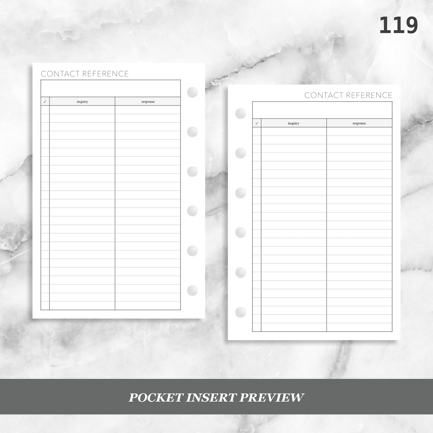 119: Contact Reference