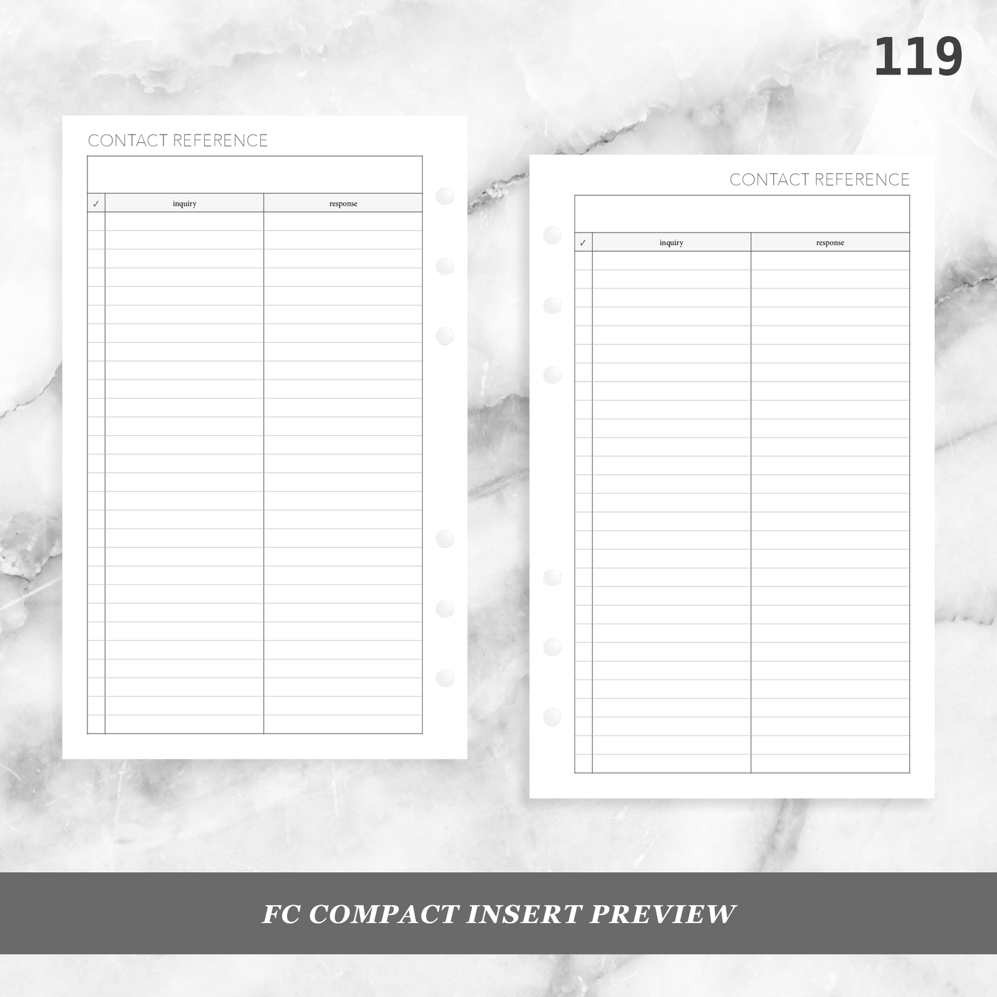 119: Contact Reference