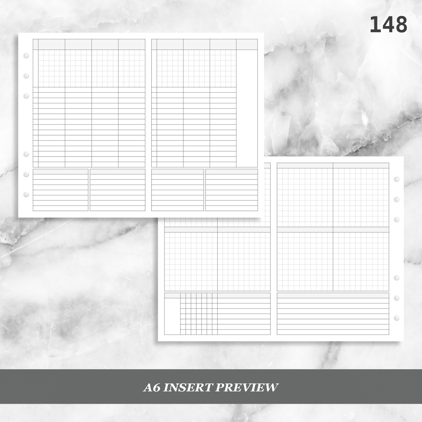 148: Foldout Vertical Weekly Timed Tasks Habit Tracking