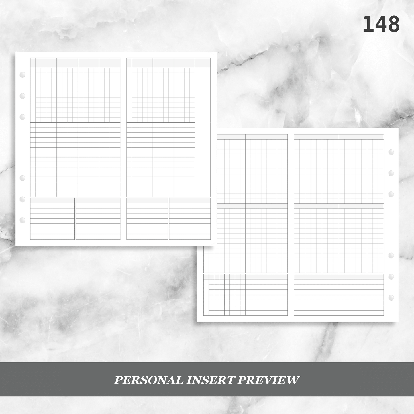 148: Foldout Vertical Weekly Timed Tasks Habit Tracking
