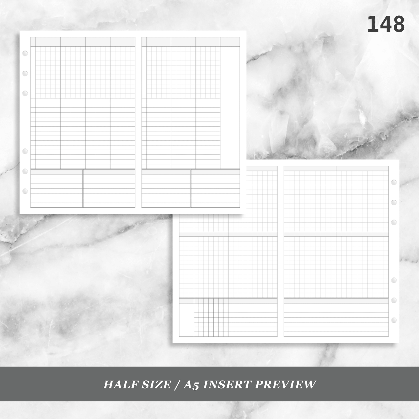 148: Foldout Vertical Weekly Timed Tasks Habit Tracking