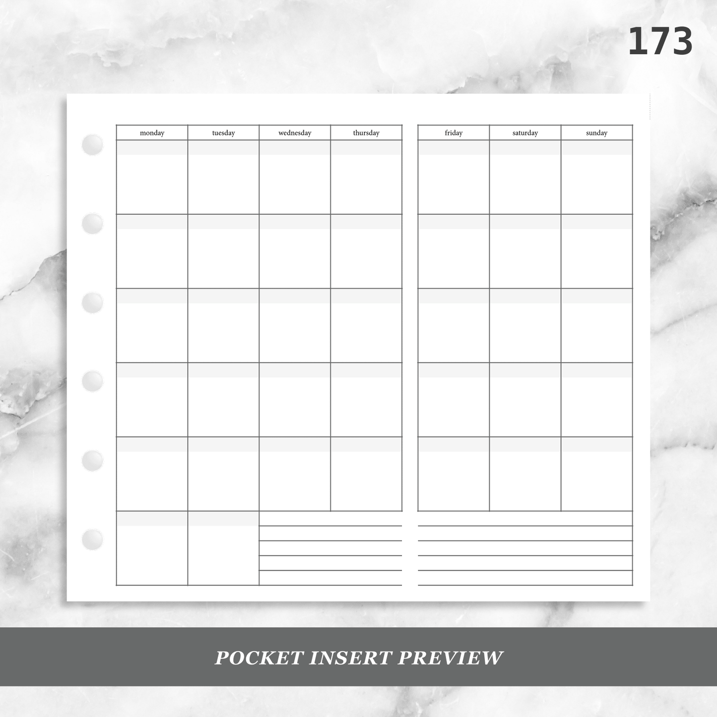 173: Basic Monthly Foldout Mo1P Mo2P