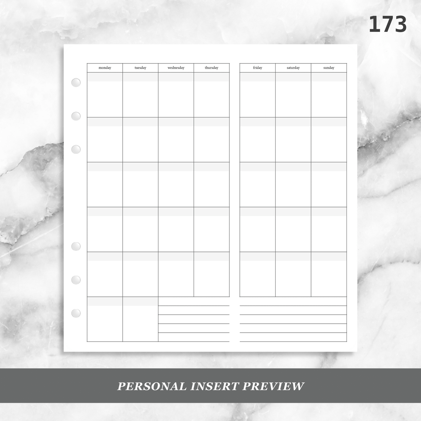 173: Basic Monthly Foldout Mo1P Mo2P