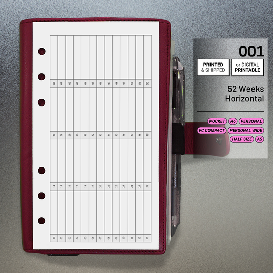 001: 52 Weeks Horizontal