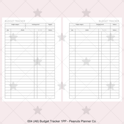 004: Budget Tracker 1PP