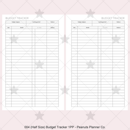 004: Budget Tracker 1PP