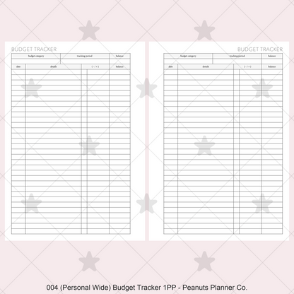 004: Budget Tracker 1PP