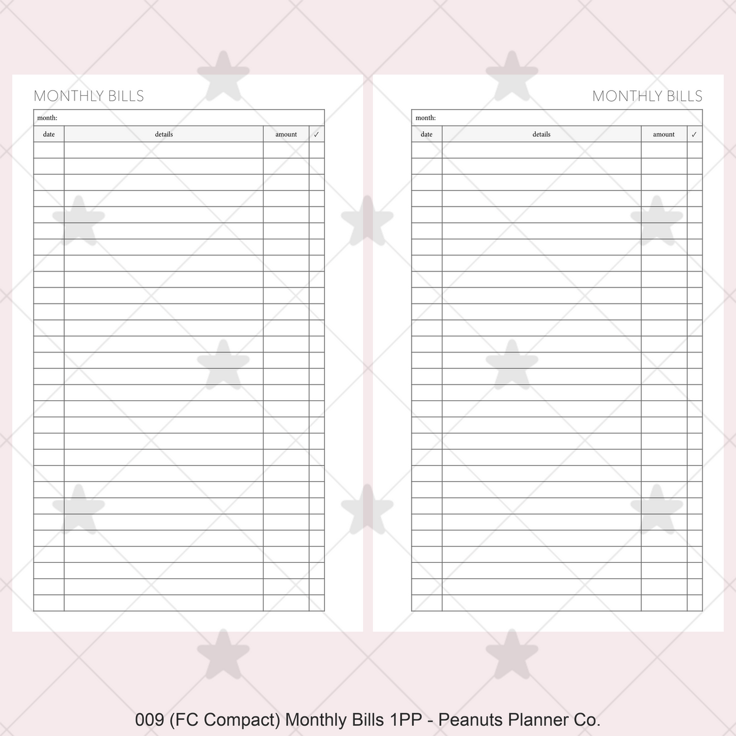 009: Monthly Bills 1PP