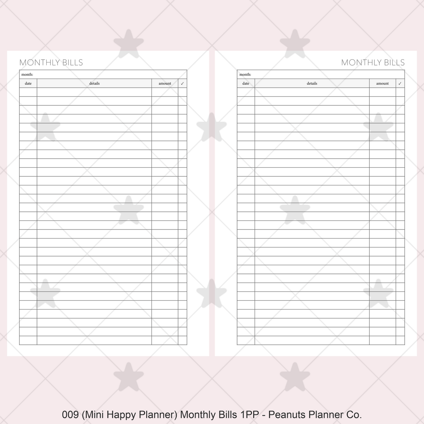 009: Monthly Bills 1PP