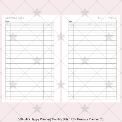 009: Monthly Bills 1PP