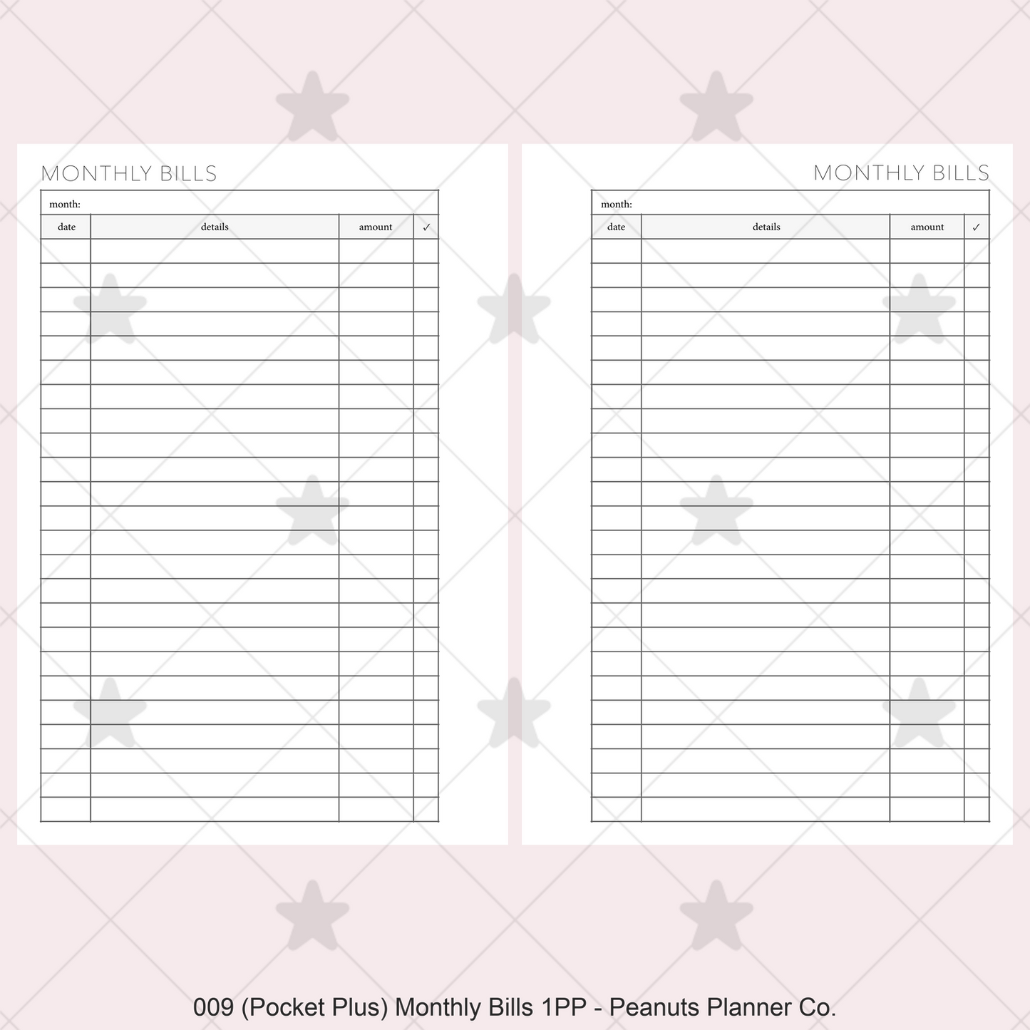 009: Monthly Bills 1PP