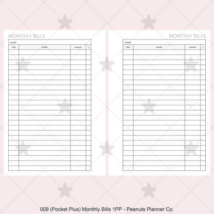 009: Monthly Bills 1PP