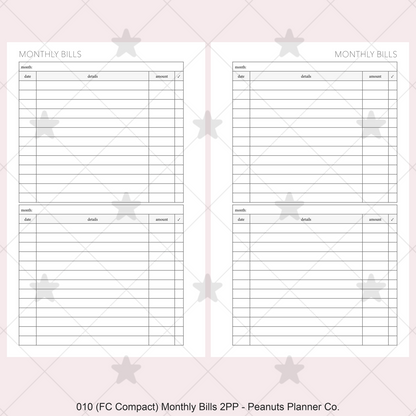 010: Monthly Bills 2PP