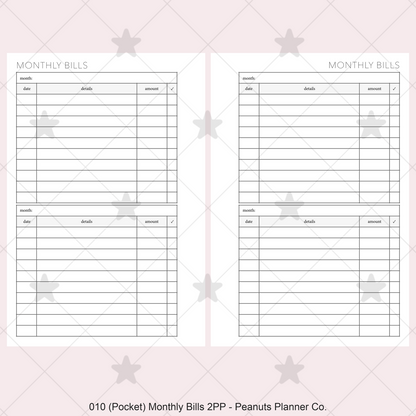 010: Monthly Bills 2PP
