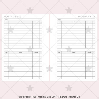 010: Monthly Bills 2PP