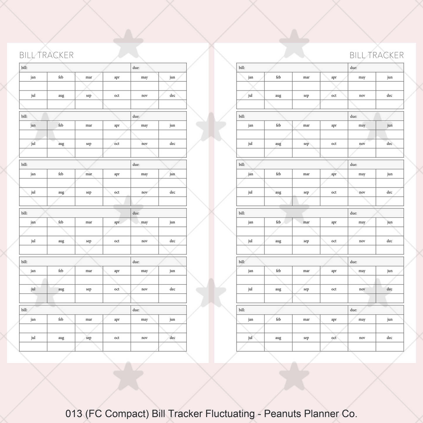 013: Bill Tracker Fluctuating