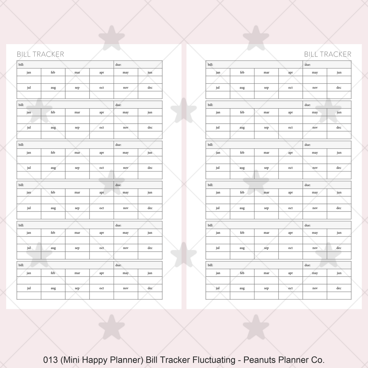 013: Bill Tracker Fluctuating