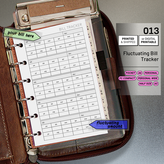 013: Bill Tracker Fluctuating