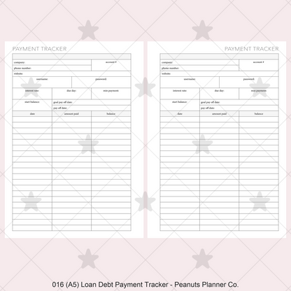 016: Loan / Debt Payment Tracker