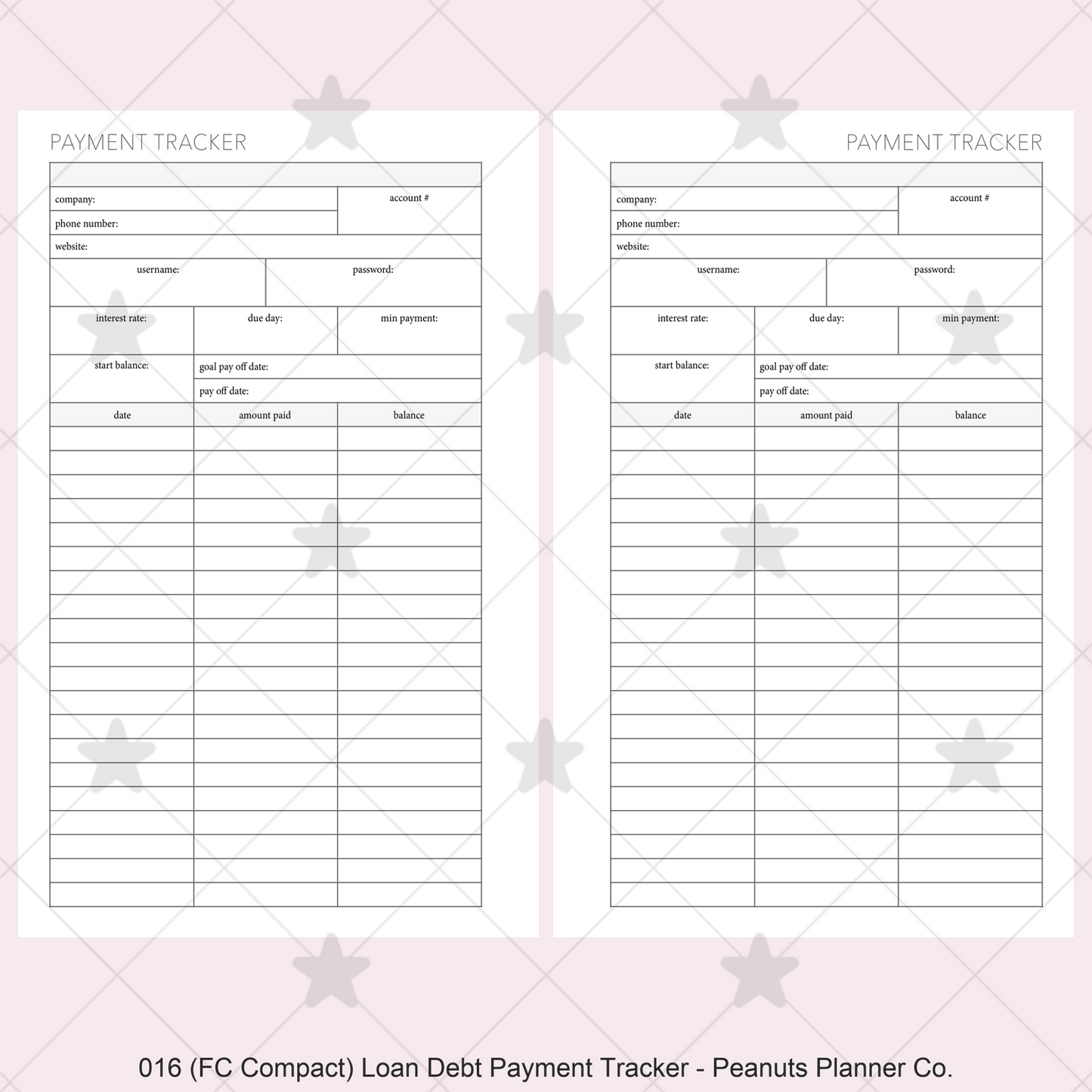 016: Loan / Debt Payment Tracker