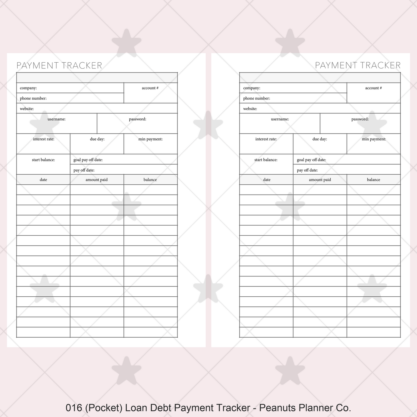 016: Loan / Debt Payment Tracker