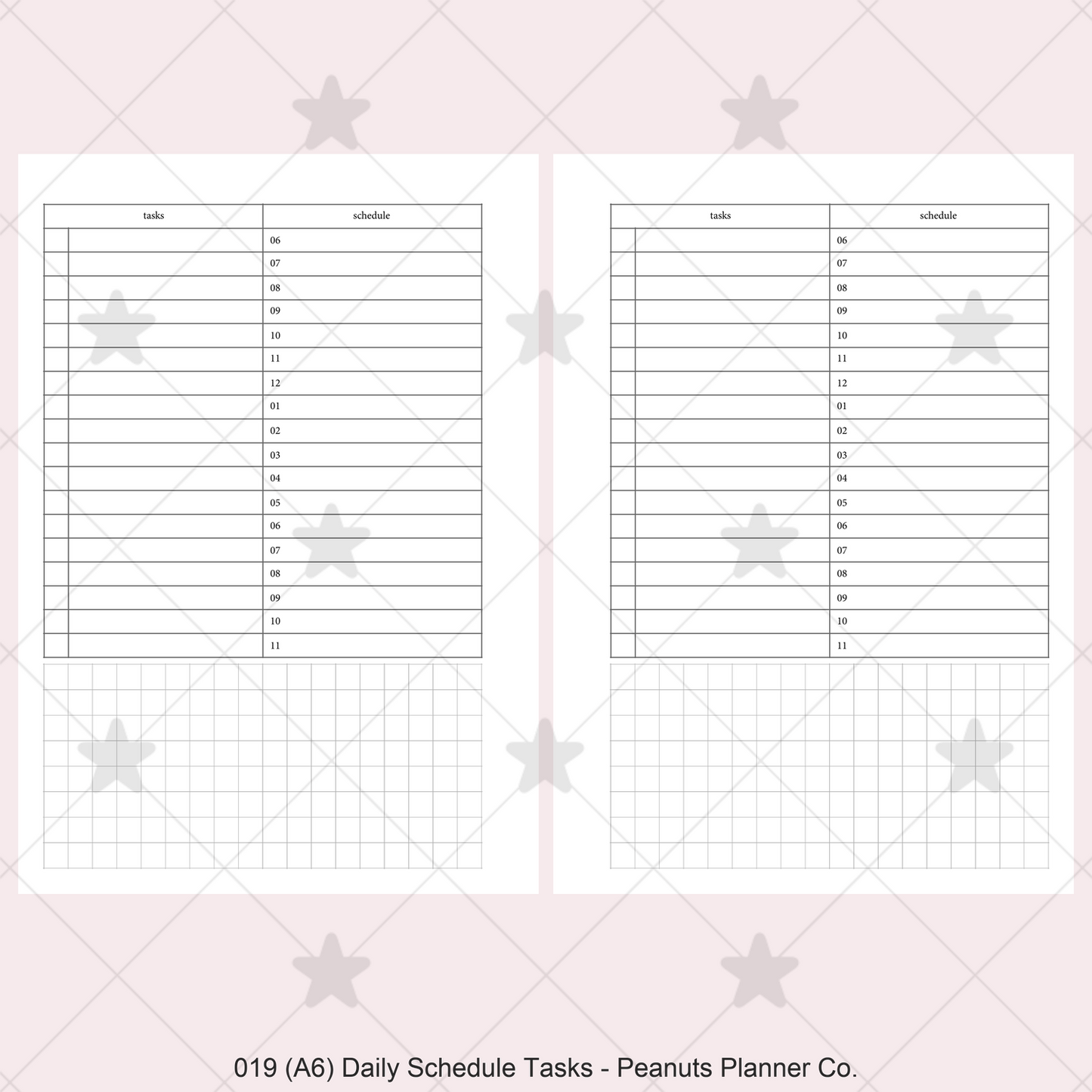 019: Daily Schedule & Tasks Do1P