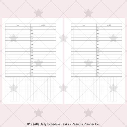 019: Daily Schedule & Tasks Do1P