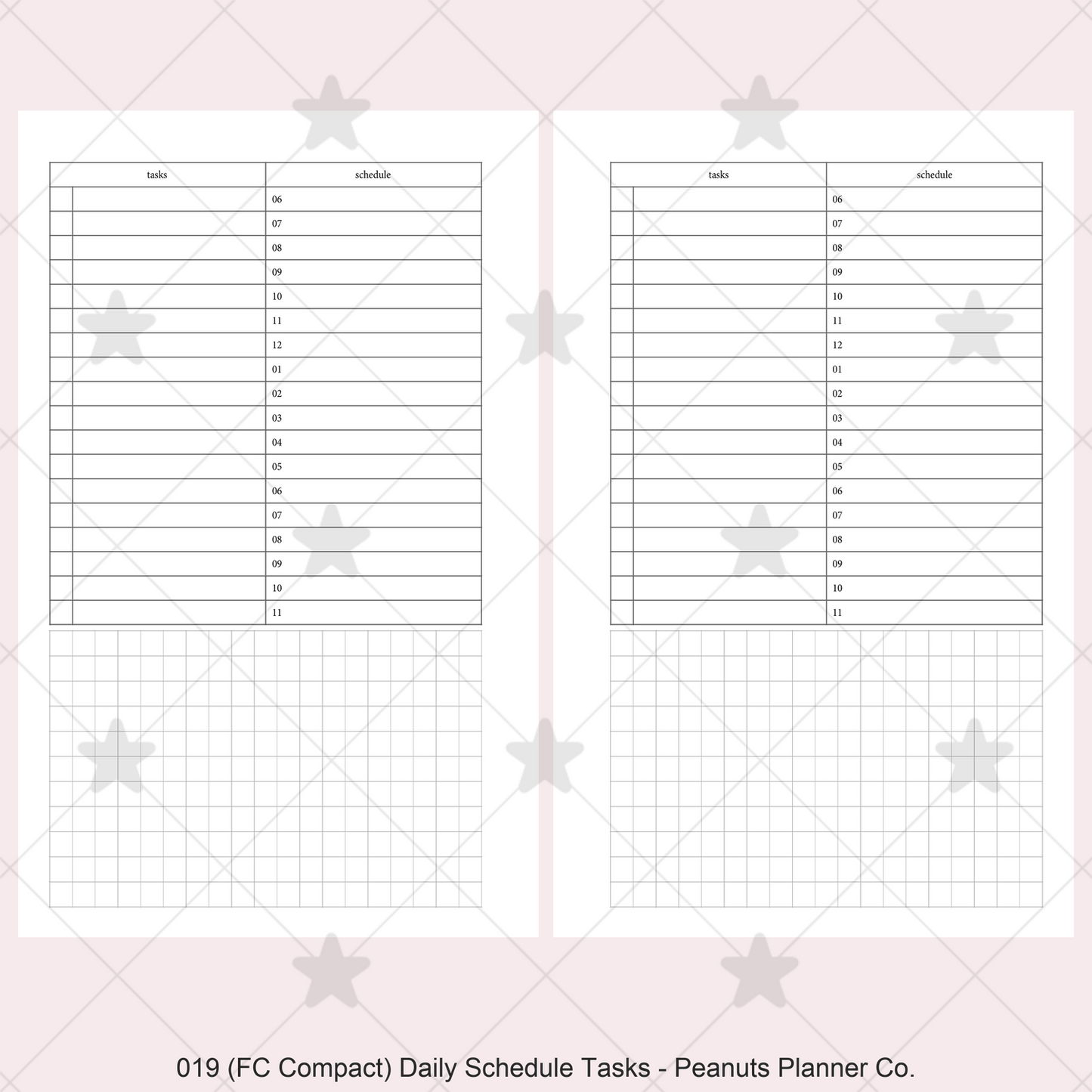 019: Daily Schedule & Tasks Do1P