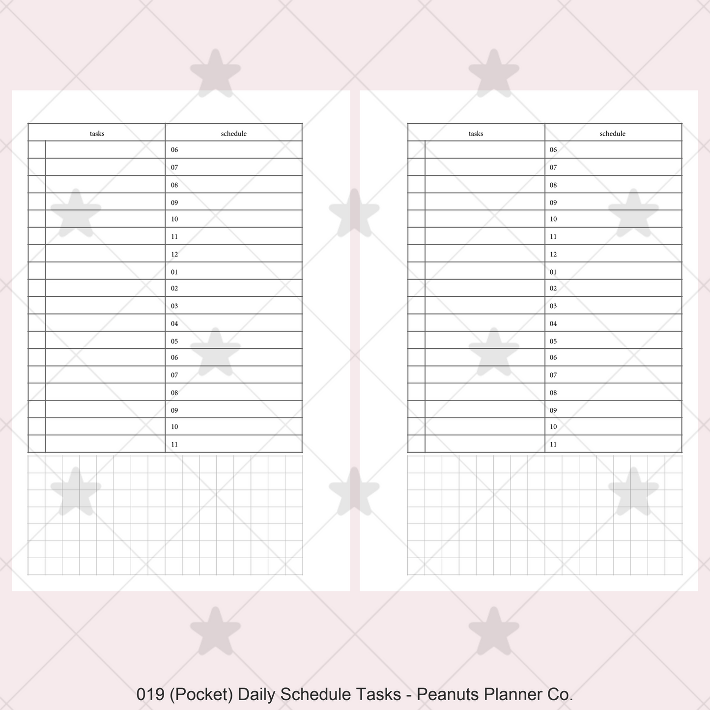 019: Daily Schedule & Tasks Do1P