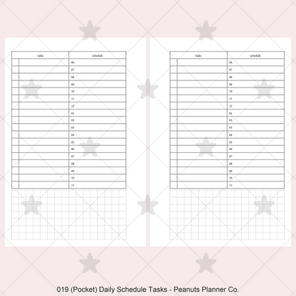 019: Daily Schedule & Tasks Do1P