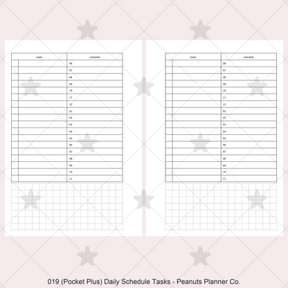 019: Daily Schedule & Tasks Do1P