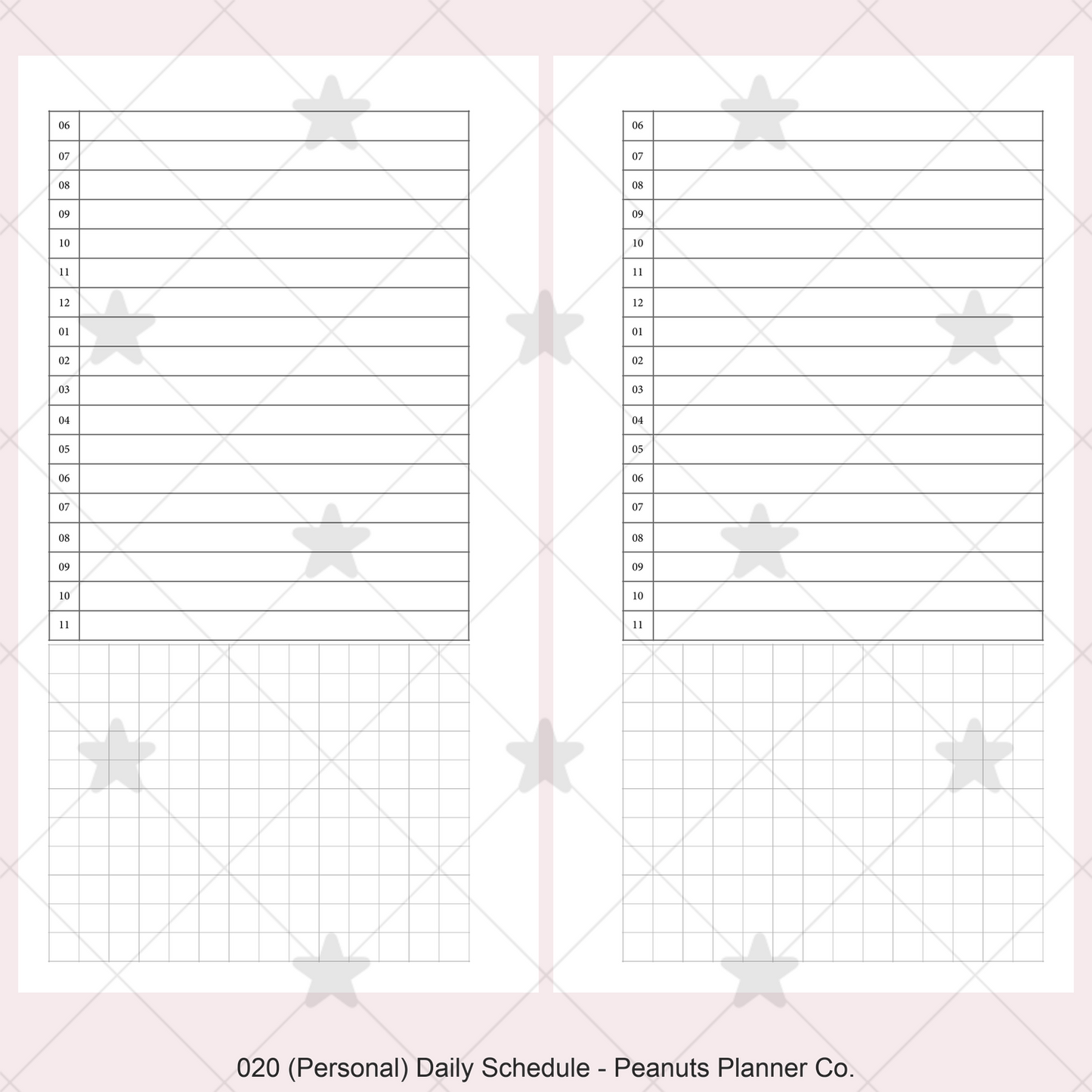 020: Daily Schedule Do1P