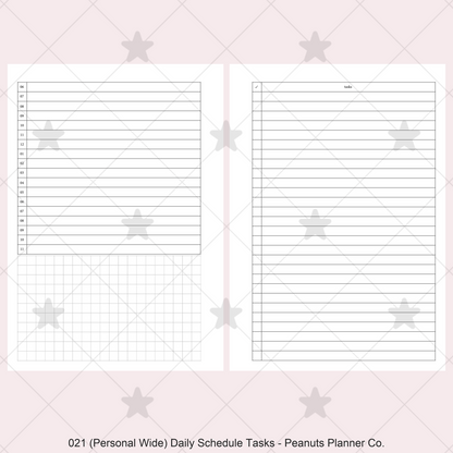 021: Daily Schedule & Tasks Do2P