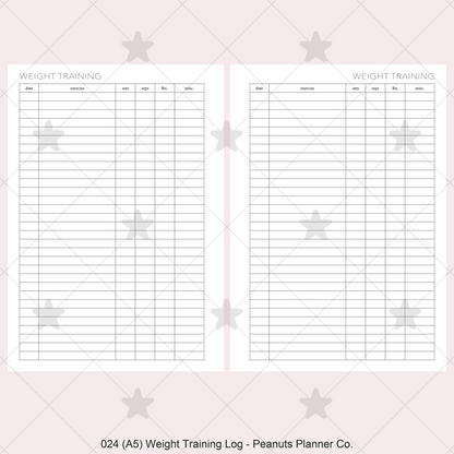 024: Weight Training Log