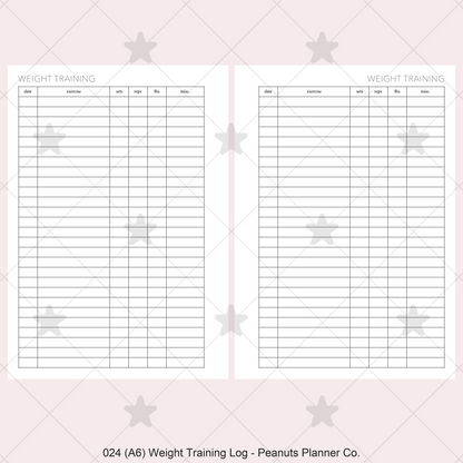 024: Weight Training Log