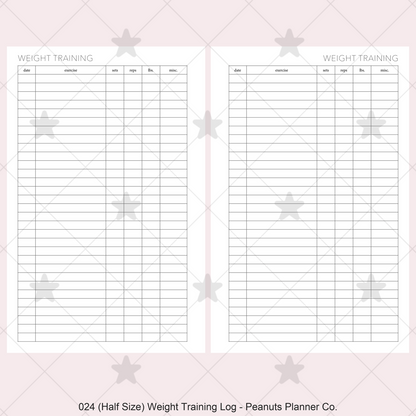 024: Weight Training Log