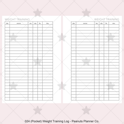 024: Weight Training Log