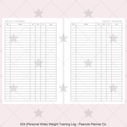024: Weight Training Log