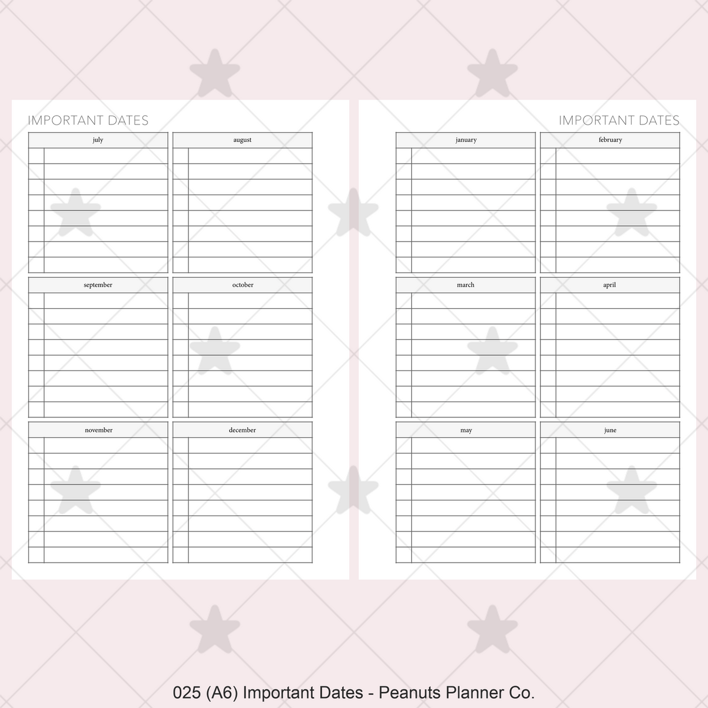 025: Important Dates