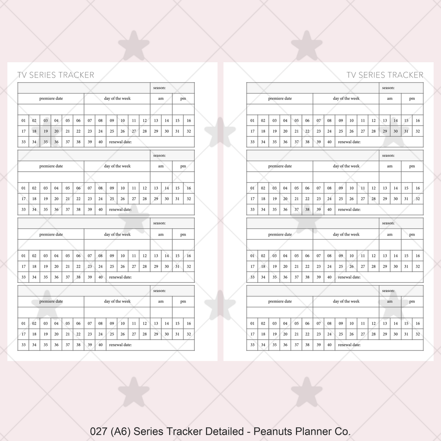 027: Series Tracker Detailed