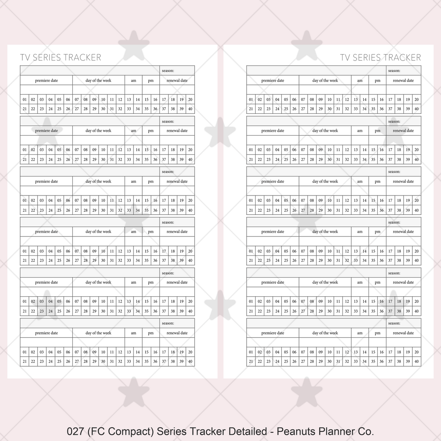 027: Series Tracker Detailed