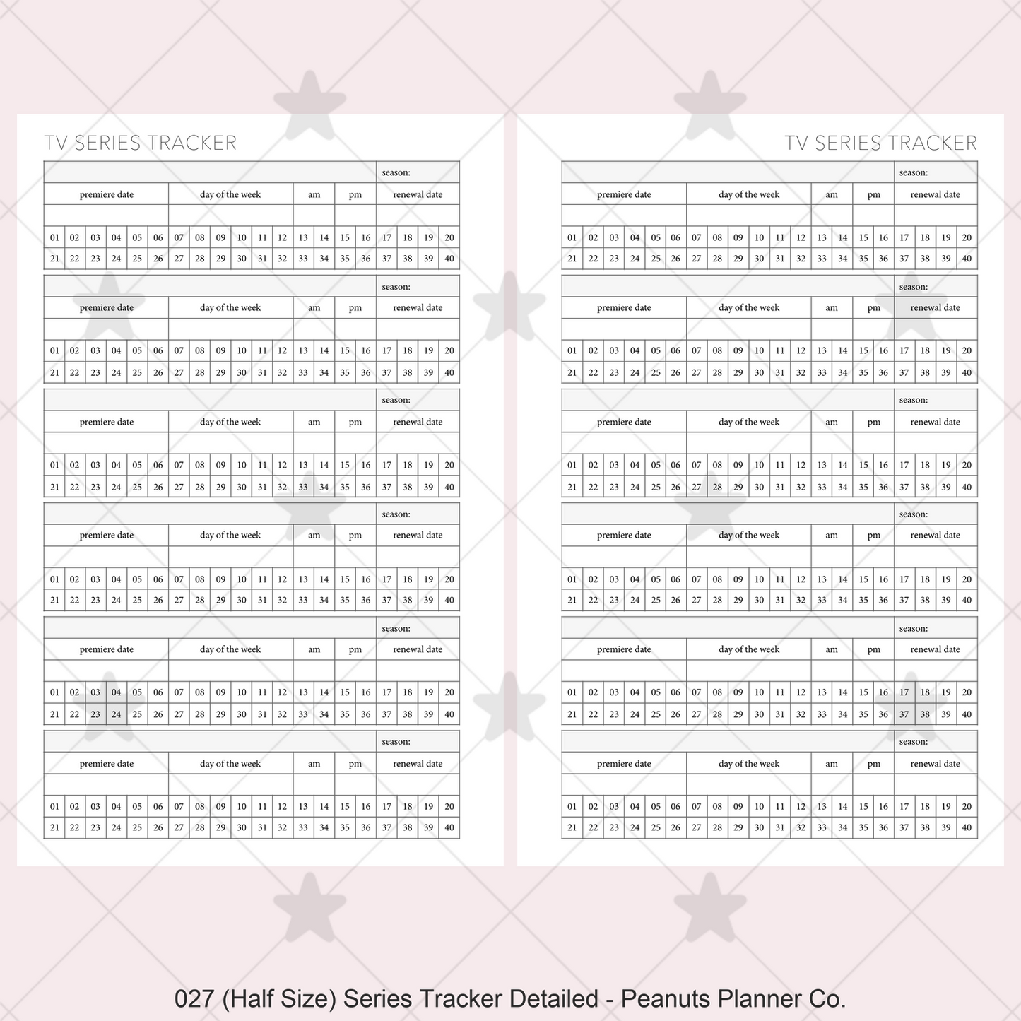 027: Series Tracker Detailed