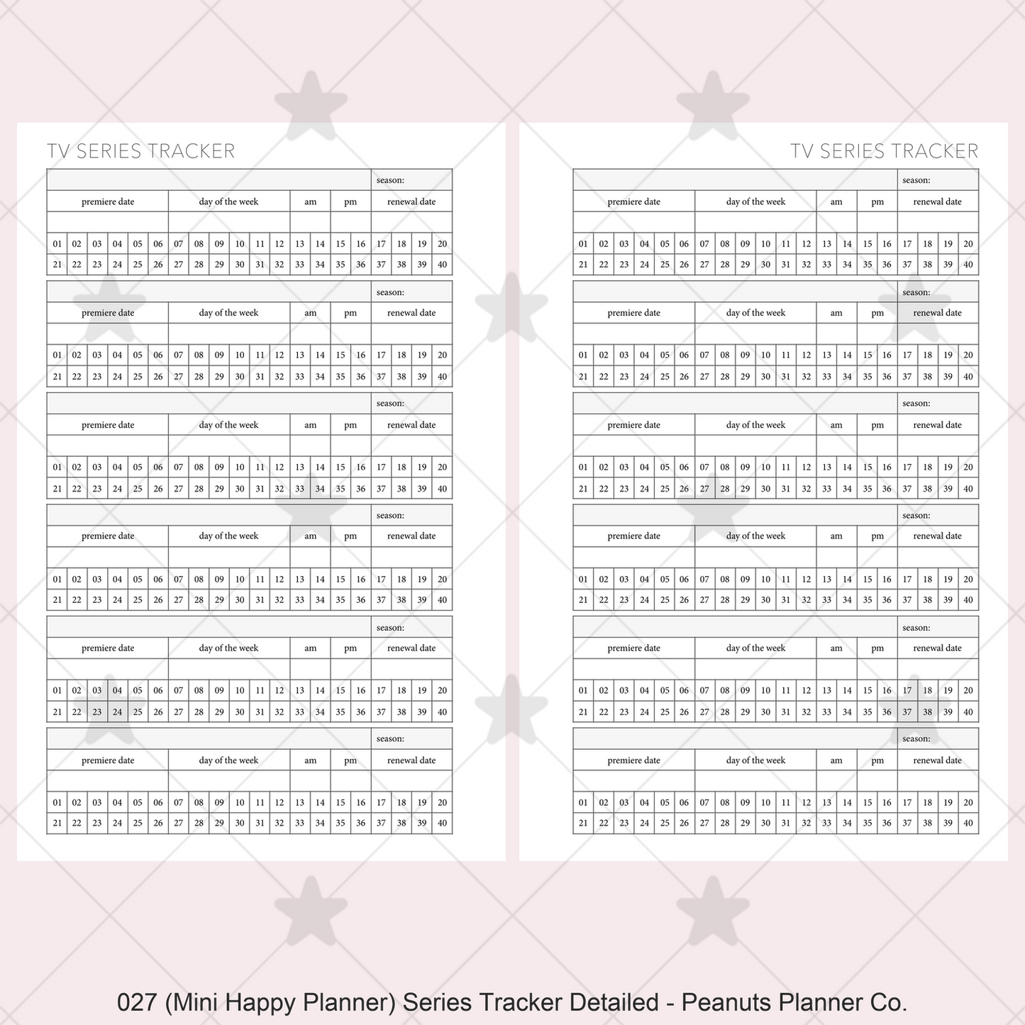 027: Series Tracker Detailed