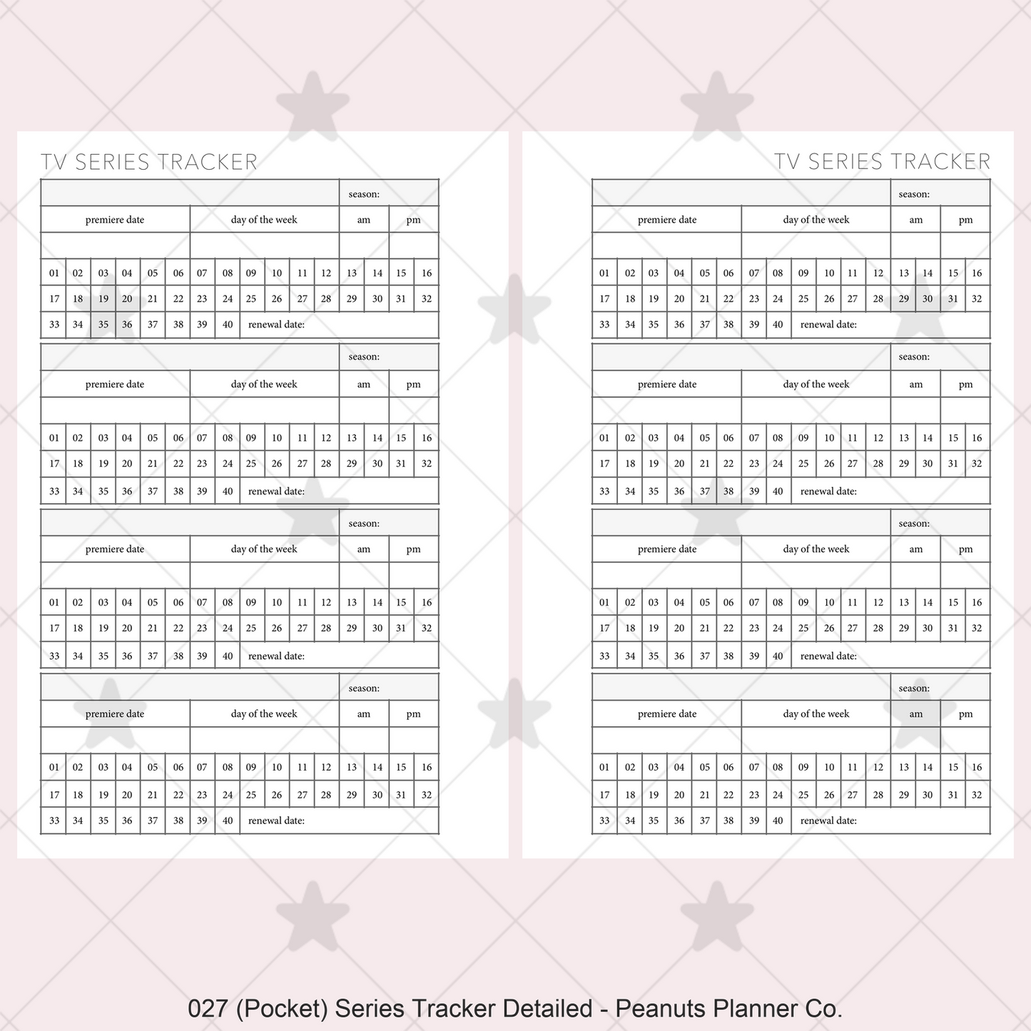 027: Series Tracker Detailed