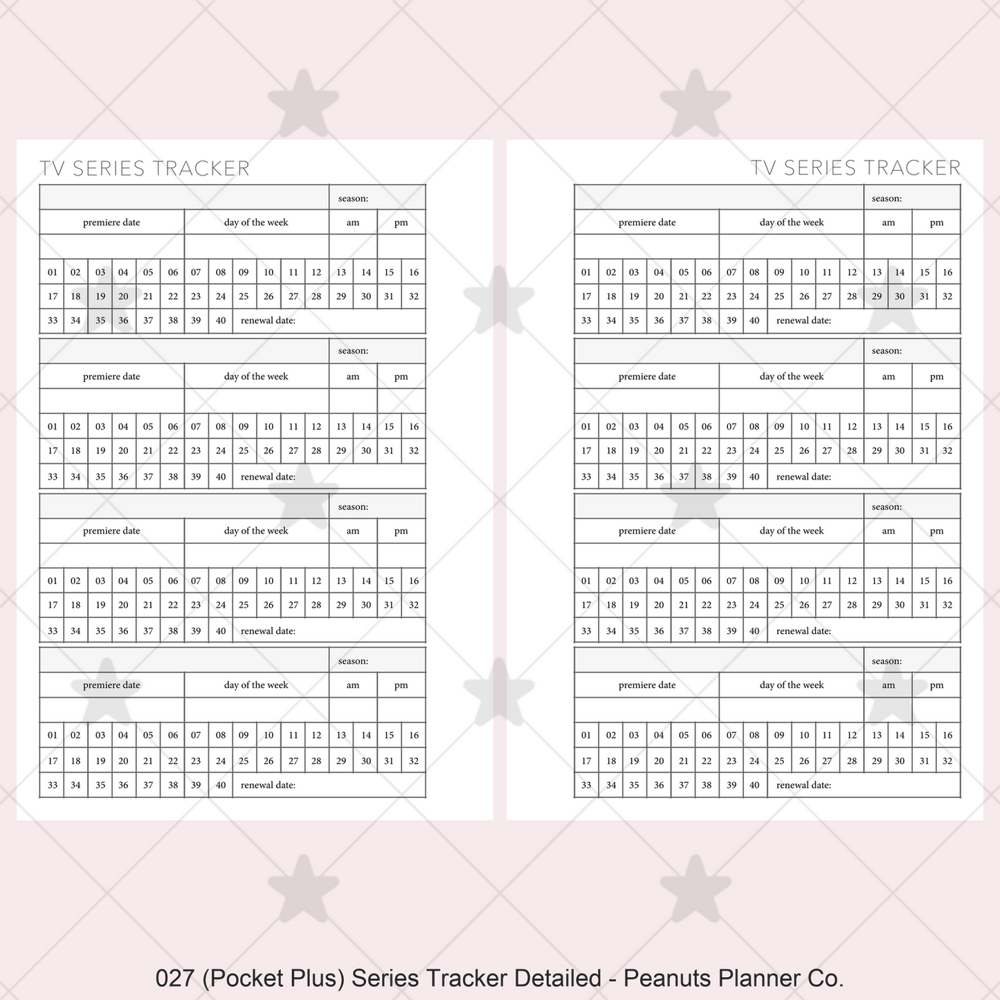 027: Series Tracker Detailed