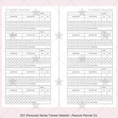 027: Series Tracker Detailed