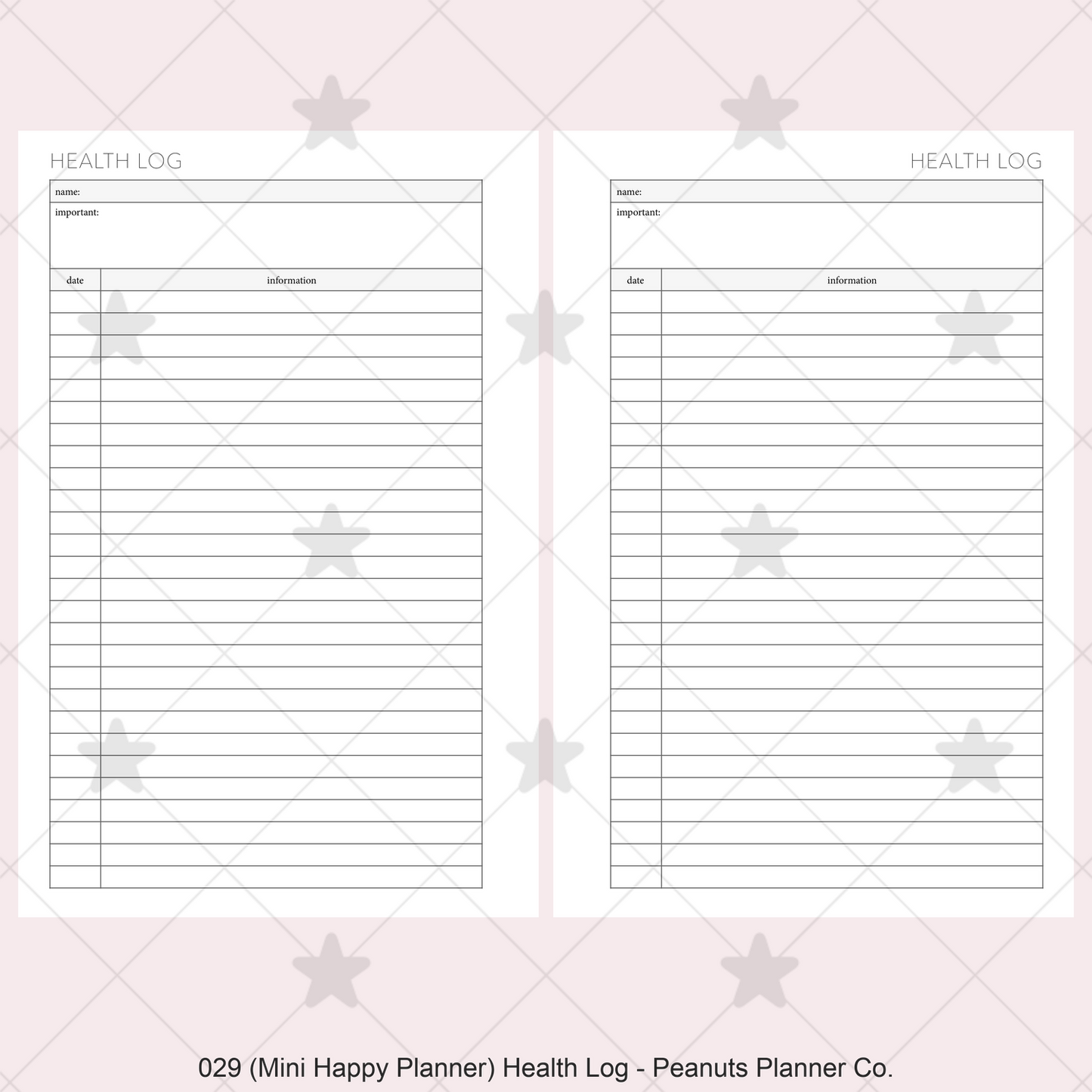 029: Health Log