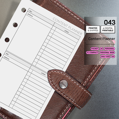 043: Content Planner